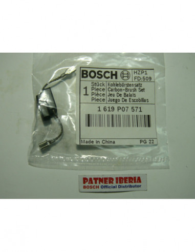 Repuesto original BOSCH 1619P07571 Juego de escobillas