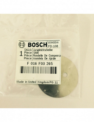 Repuesto original BOSCH F016F03265 Arandela de ajuste