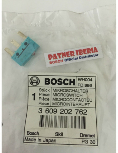 Repuesto original BOSCH 3609202762 Microinterruptor