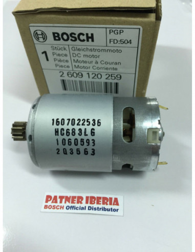 Repuesto original BOSCH 2609120259 Motor de corriente continua