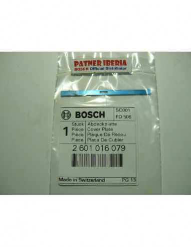 Repuesto original BOSCH 2601016079 Placa de cubierta