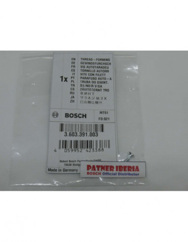 Repuesto original BOSCH 3603391003 Tornillo autorroscante