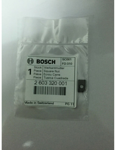 Repuesto original BOSCH 2603320001 Tuerca cuadrada