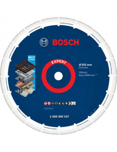 BOSCH EXPERT 2608900537 Disco de corte EXPERT Diamond Metal Wheel de gran tamaño de 355 x 25,4 mm