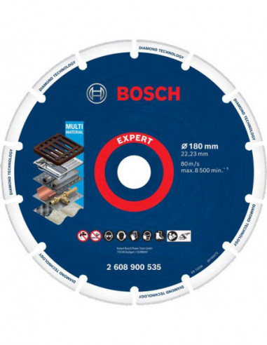 BOSCH EXPERT 2608900535 Disco de corte EXPERT Diamond Metal Wheel de 180 x 22,23 mm