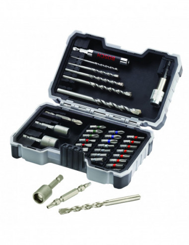 Comprar Set de brocas y puntas de atornillar Extra Hard para hormigón, 35 unidades. Ref: 2607017326