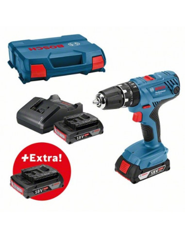 Set para profesionales: BOSCH GSB 18V-21 + 3 GBA 2.0Ah + cargador GAL 18V-20