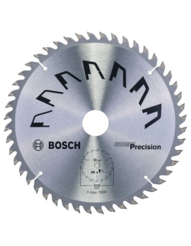 Hoja de sierra circular PRECISION Ø210 mm, Taladro 30 mm, T48