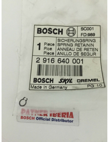 Repuesto original BOSCH 2916640001 Anillo de seguridad