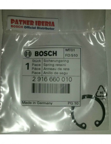 Repuesto original BOSCH 2916660010 Anillo de seguridad